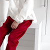 Red Corduroy "Kid Fit" Trousers
