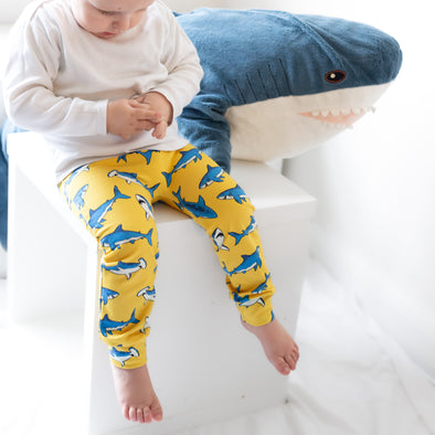 Yellow Shark Leggings