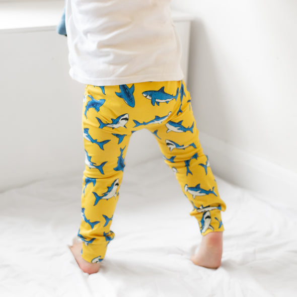 Yellow Shark Leggings