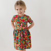 Retro Rainbow print Dress