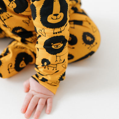 Brian the Lion cotton sleepsuit