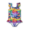 Rainbow Mermaid Ruffle Swimsuit PRE ORDER