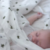 Turtle print Muslin Swaddle