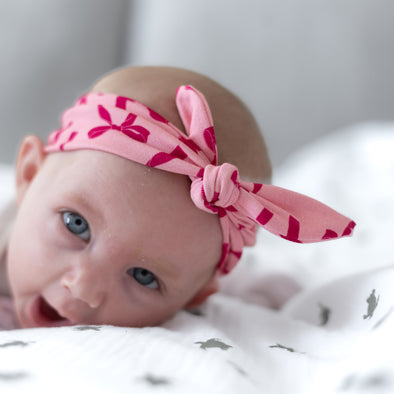 Pink Bow Headband