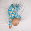 Eggies print cotton sleepsuit