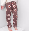 Extra Warm Mauve Flower "Kid Fit" Trousers