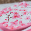 Cherry Blossom Print Pram Blanket