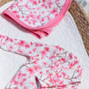 Cherry Blossom Print Pram Blanket