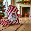 Personalised Candy stripe Christmas sack