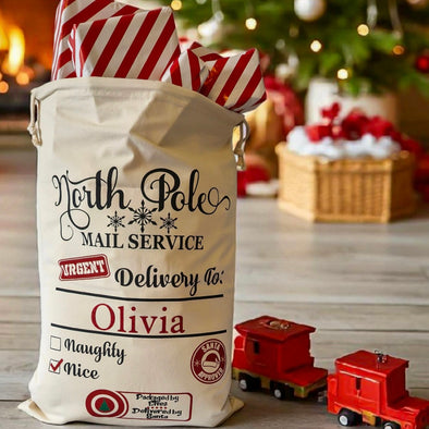 Personalised North Pole Mail Service Santa Sack