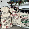 Personalise Santa's workshop Christmas Sack