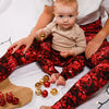 Adult Red Sequin print Leggings