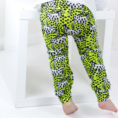 Neon Zebra print Leggings