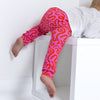 Pink Squiggle Print Leggings