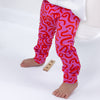 Pink Squiggle Print Leggings