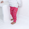 Pink Squiggle Print Leggings