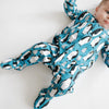 Blue Penguin cotton sleepsuit