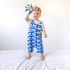 Blue Cloud Shortie Romper