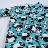 Blue panda cotton sleepsuit