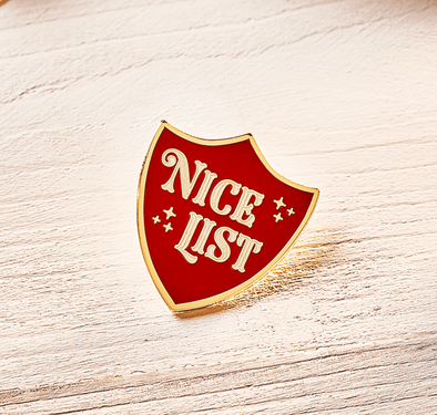 Nice List Enamel Pin Badge