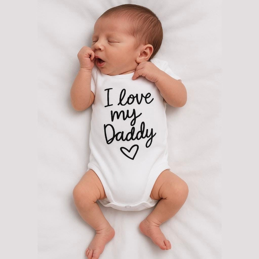 Baby Bodysuits I Love My Papa Onesie I Love My Daddy Baby Vest