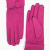 Scalloped Cuff Gloves - Fuchsia