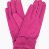 Scalloped Cuff Gloves - Fuchsia