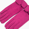 Scalloped Cuff Gloves - Fuchsia