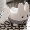 Bunny Training Potty with Back Rest, Removable Bowl & Lid