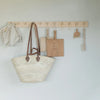 Handmade Straw Bag with Leather