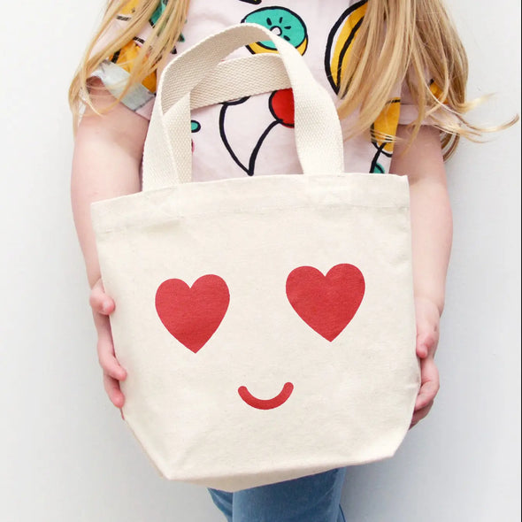 Heart Eyes - Little Canvas Bag