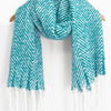 Turquoise Heavyweight Herringbone Scarf