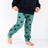 Green Spider Print Leggings