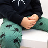 Green Spider Print Leggings