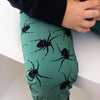 Green Spider Print Leggings