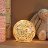 Small LED Rainbow Glitter Light Globe