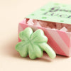 Tiny Matchbox Ceramic Clover Token