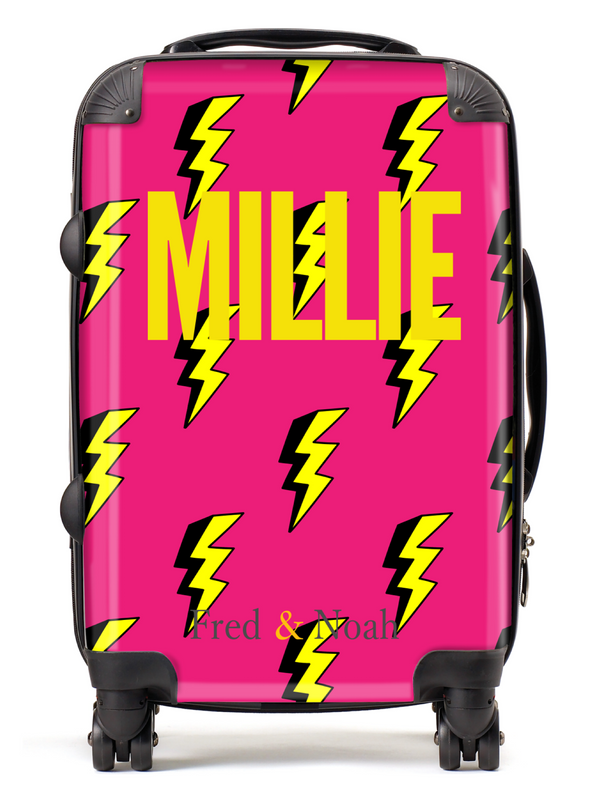 Lightning Bolt Personalised Suitcase