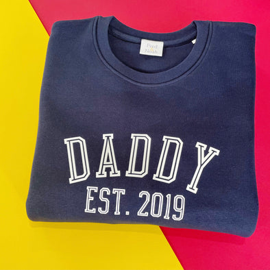 Adult Daddy Est. Navy Sweater