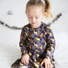 Golden stag long sleeve Dress 1-9 Years