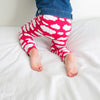 Pink Cloud Print Baby Leggings 0-6 Years