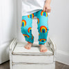 Aqua Rainbow Print Baby Leggings 0-6 Years