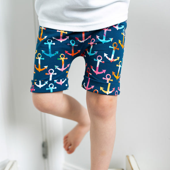 Multi colour anchor print Shorts