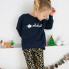 Santa sleigh Navy sweater