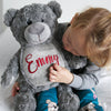 Large personalised Grey Teddy Bear
