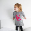 Personalised flower sweater Dress with zips