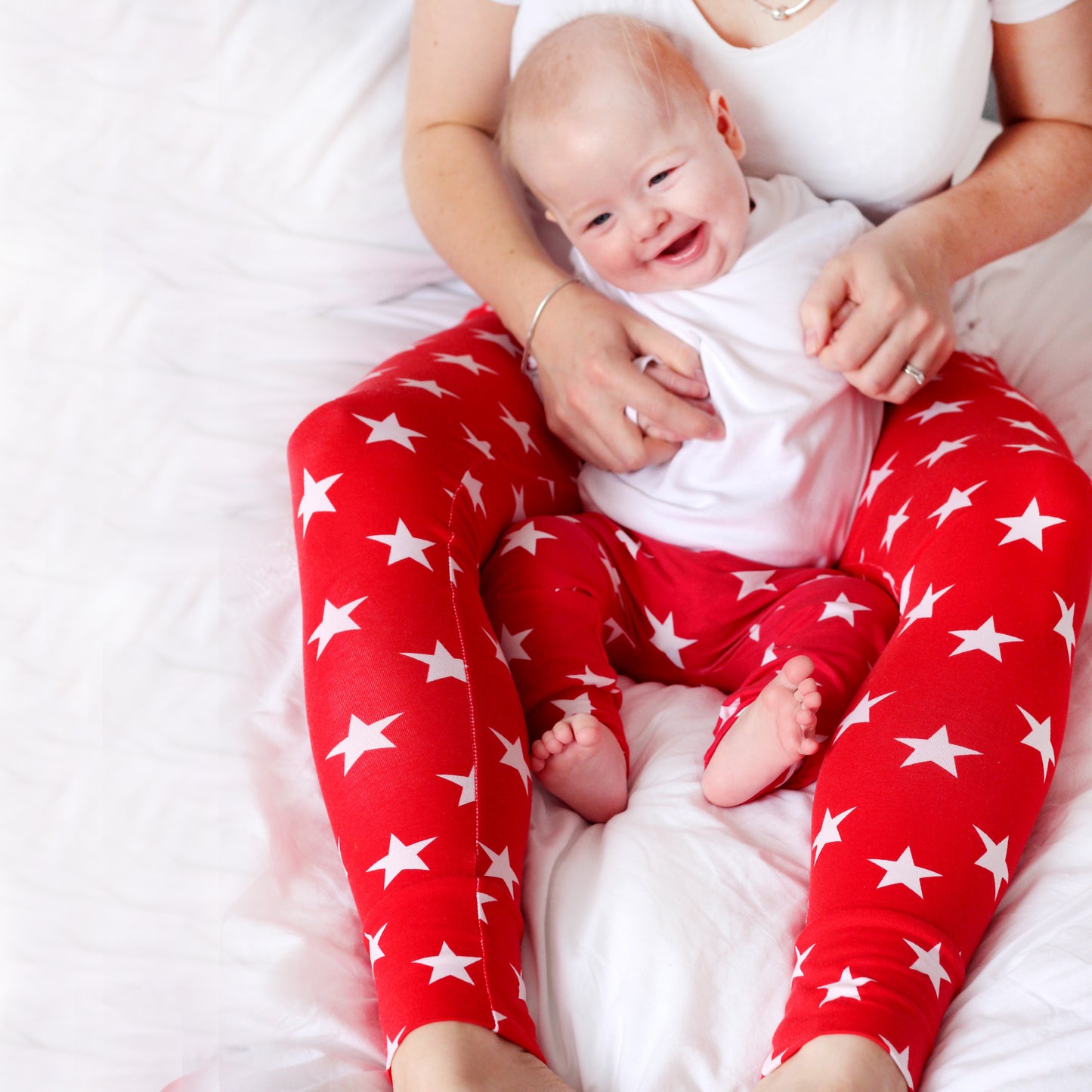 Grown up Red star print Leggings - Fred & Noah