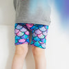 Mermaid print shorts