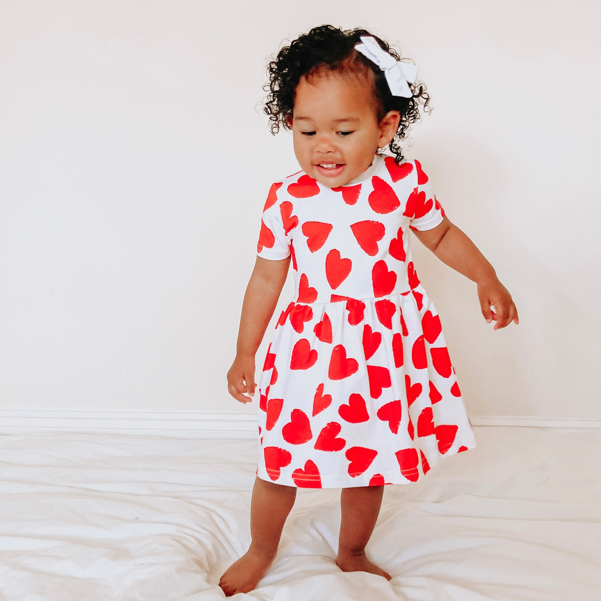 Love heart print Dress