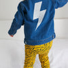 SALE Lightning bolt Organic Childs Denim Jacket